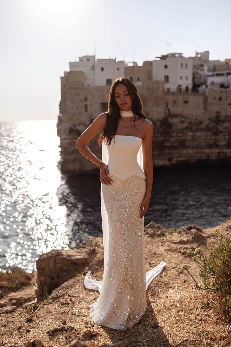 Плаття M277 Marigold з колекції Monopoli від Angeo Bridal
